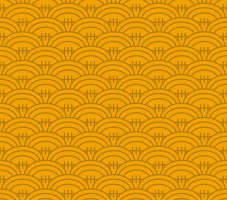 Abstract geometric oval pattern, seamless vector background.