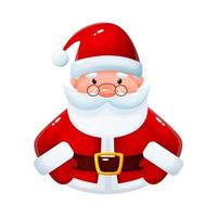 Santa claus, cute character, vector illustration