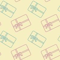 Seamless pattern on the surface. Vector texture of gift boxes for gift wrapping, wallpaper, web banner background, wrapping paper and fabric patterns.