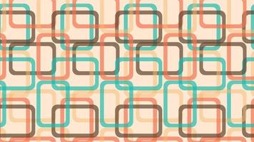 geometric retro background or rectangular shape seamless pattern vector