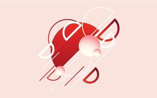 Abstract Red Modern Technology Background. Vector illustration