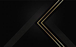 Abstract black and gold luxury background vector