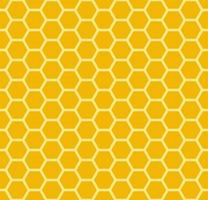 Honeycomb background. Beehive seamless pattern. Vector illustration of flat geometric texture symbol. Hexagon, hexagonal raster, sign or mosaic cell icon. Honey bee hive, golden orange yellow.