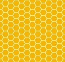 fondo de panal. colmena de patrones sin fisuras. ilustración vectorial del símbolo de textura geométrica plana. hexágono, trama hexagonal, signo o icono de celda de mosaico. colmena de abejas de miel, amarillo anaranjado dorado. vector