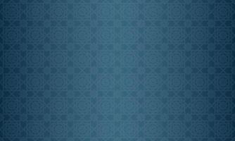 Arabic traditional motif texture background. Elegant luxury backdrop vector with Islamic themed decorative ornament pattern. Blue gradient with geometric lines and repeating rectangles.