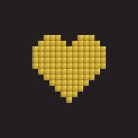 corazón. icono de amor diseño de vector de icono de corazón. signo simple del icono del corazón. icono de símbolo de amor. Ilustración de diseño de vector cuadrado de amor.