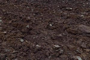 freshly plowed soil - close full frame background with edge-to-edge sharpness photo