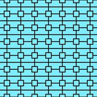 Vector seamless pattern of lines and squares on vibrant blue background for websites, textile, wrappers, wallpapers