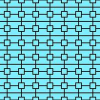 Vector seamless pattern of lines and squares on vibrant blue background for websites, textile, wrappers, wallpapers