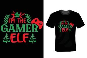 plantilla de diseño de camisetas de feliz navidad vector