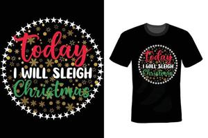 Merry Christmas T-Shirts Design Template vector