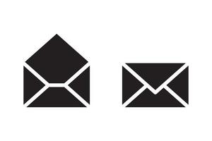 signo de vector de icono de correo. símbolo de sobre de carta. mensaje enviar a la ilustración de la dirección.