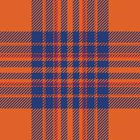 Plaid check pattern. Seamless fabric texture. Tartan textile print. vector