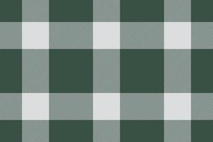 Plaid background, check seamless pattern in green. Vector fabric texture for textile print, wrapping paper, gift card or wallpaper.