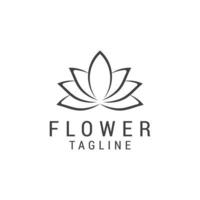 Flower logo icon design template. luxury, vector. vector