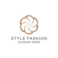 Fashion style logo icon design template. luxury, vector. vector