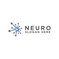 Neuro logo icon design template. luxury, vector. vector