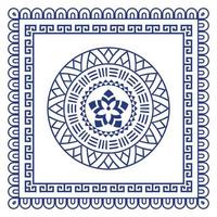 Scarf bandana tribal pattern. design for woman hijab, boho carpet, bandana, neckwear, batik, rug, shawl, pillow case. square pattern design style vector
