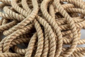 natural rope close-up view background with selective focus photo