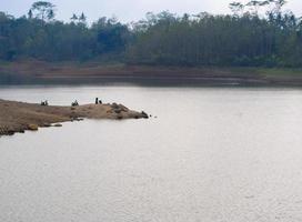 Karangkates Dam located in Blitar Regency, East Java, Indonesia photo