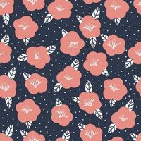 Camellia Seamless Pattern vector