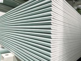 drywall sheet material. construction and repair photo