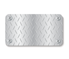 plate metal banner template png