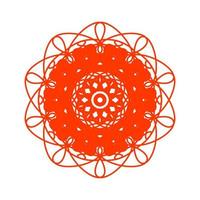 asian mandala pattern flat design vector illustration. oriental circle flower pattern