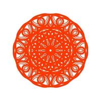 Ilustración de vector de diseño plano de patrón de mandala asiático. patrón de flor de círculo oriental