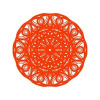 asian mandala pattern flat design vector illustration. oriental circle flower pattern