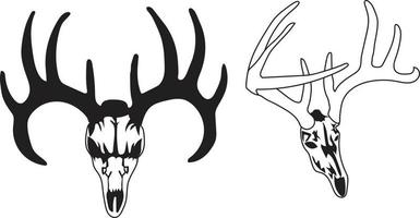 Deer skull vector