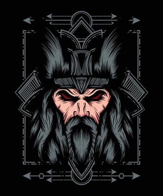 Viking Head Sacred Geometry