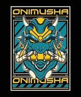 Ilustración de vector de robot onimusha