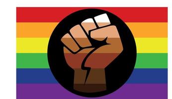 bandera qtpoc, qpoc lgbt. para personas que no son caucásicas, lo que significa que qtpoc incluye negro, latinx, asiático, indígena vector