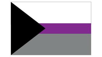 demisexual flag emblem graphic element Illustration template design vector