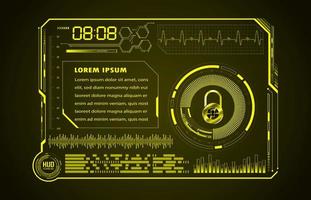 Modern HUD Technology Screen Panel vector