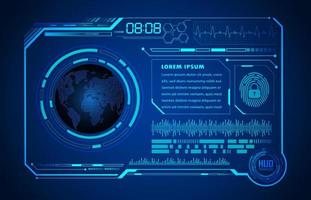 Modern HUD Technology Screen Panel vector