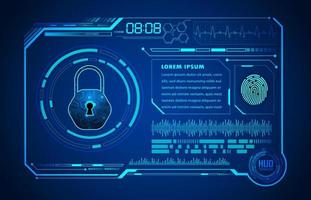 Modern HUD Technology Screen Panel vector