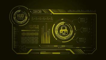 Modern HUD Technology Background vector