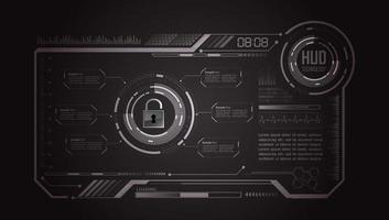 Modern HUD Technology Background vector