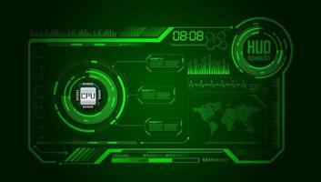 Modern HUD Technology Background vector