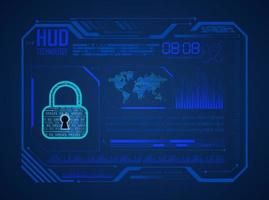 Modern HUD Technology Background vector