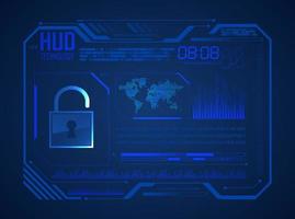 Modern HUD Technology Background vector