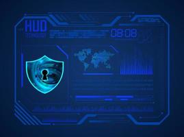 Modern HUD Technology Background vector