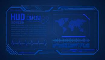 Modern HUD Technology Background vector