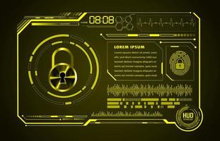 Modern HUD Technology Screen Panel vector