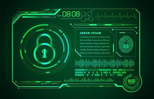 Modern HUD Technology Screen Panel vector