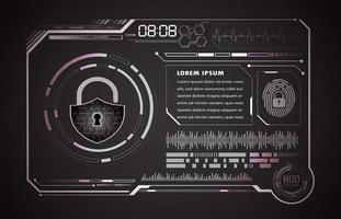 Modern HUD Technology Screen Panel vector