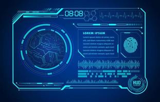 Modern HUD Technology Screen Panel vector