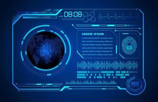 Modern HUD Technology Screen Panel vector